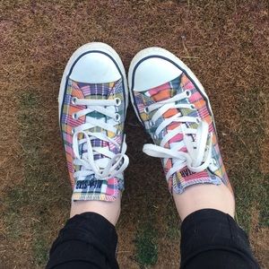 Plaid Converse Sneakers